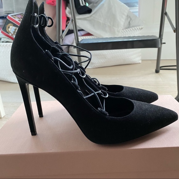 YSL lace up high heels, 38 1/2 - Picture 3 of 7